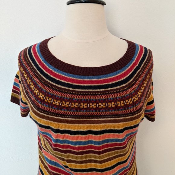 Fall! Short Sleeve Sweater Dress - Picture 2 of 7